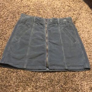 Corduroy smoky grey mini skirt